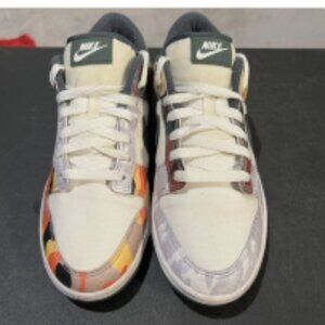 Nike Dunk Low SE Shoes Mens Size 7.5 Multi Camo Patchwork DH0957-100 Sneakers